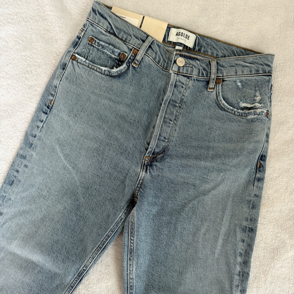 AGOLDE Womens NICO High Rise Slim Fit Jean In Ciffside Sz 26